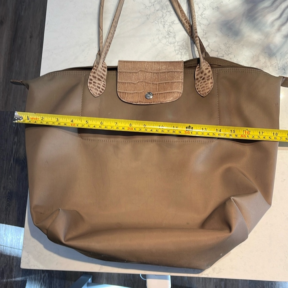 Large size Long Champ tote mint condition but some internal pen marks inside